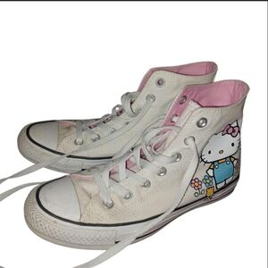 Hello Kitty High-Top Converse Shoes